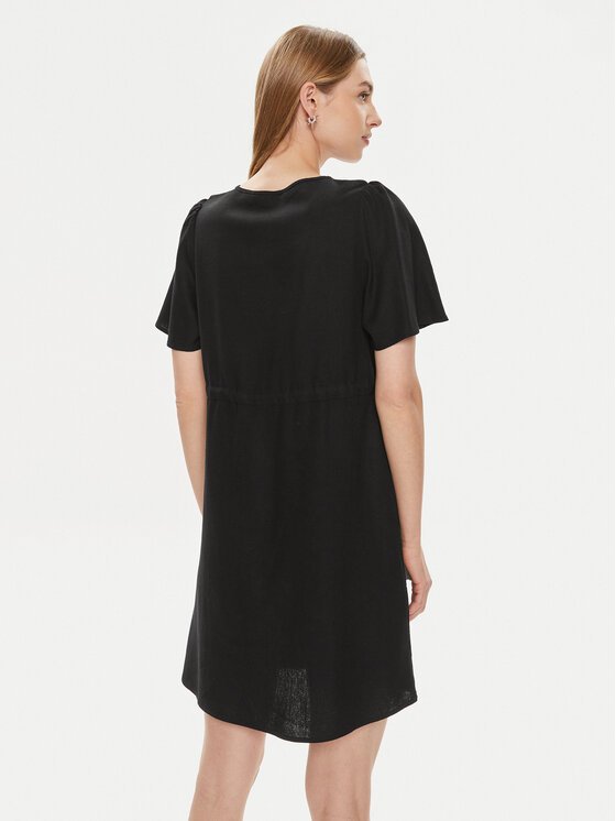 Vero Moda Vero Moda Sukienka letnia Mymilo 10303686 Czarny Regular Fit