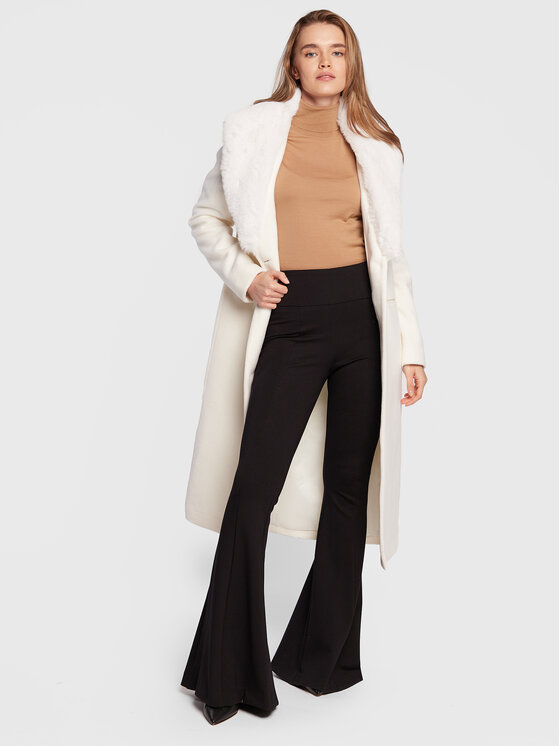 Cappotto di lana CF2138 T2403 Écru Regular Fit