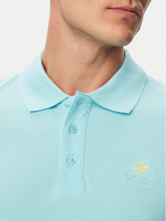 Beverly Hills Polo Club Beverly Hills Polo Club Polo P-SS26M-P42560 Tirkizna Regular Fit