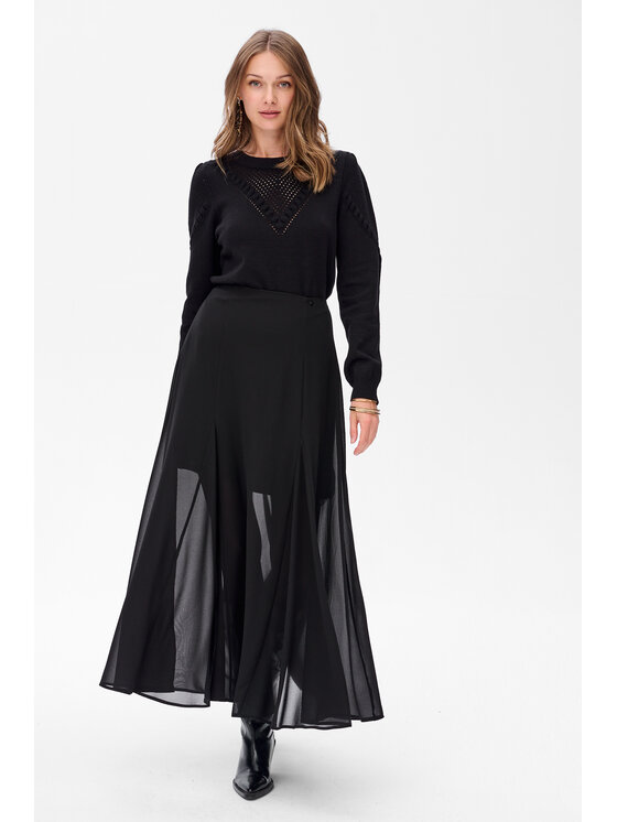 blue shadow blue shadow Sweter Damira Czarny Regular Fit