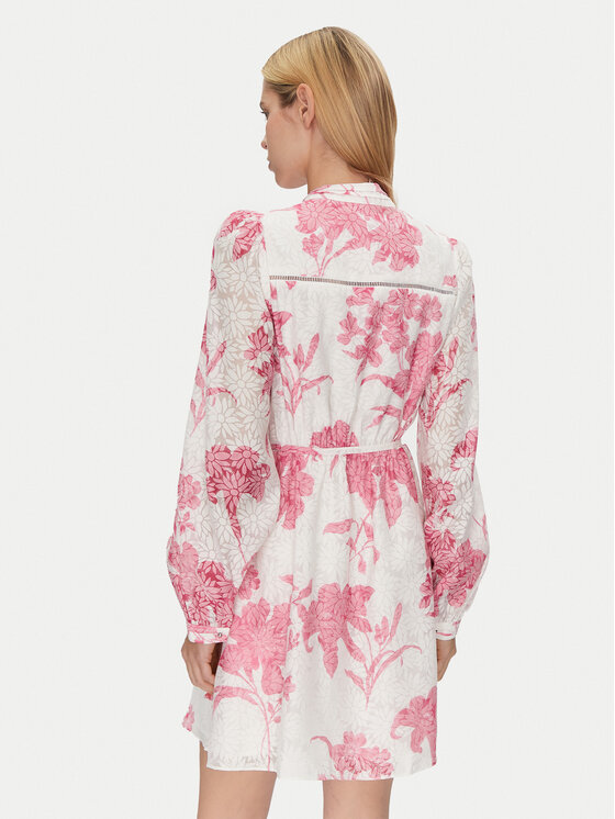 Guess Guess Kokteiļkleita W5GK07 WH4K2 Balts Regular Fit