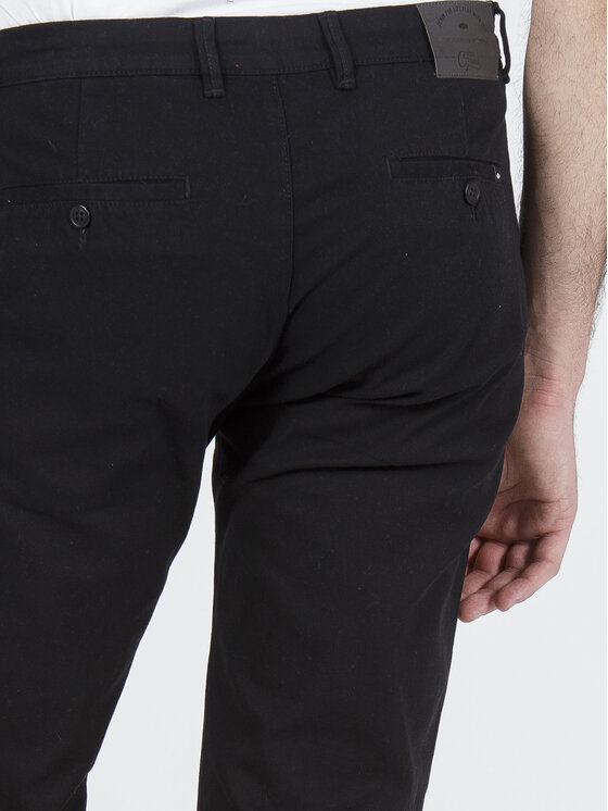 Cross Jeans Cross Jeans Chinosy F 194-358 Czarny Tapered Leg