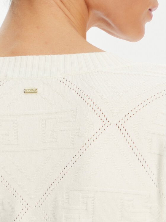 Gaudi Gaudi Vestito di maglia 421FD13005 Bianco Regular Fit