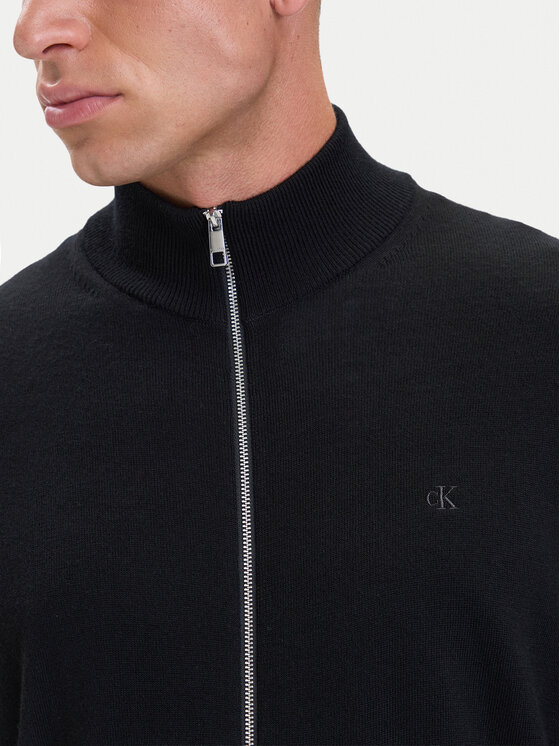 Calvin Klein Calvin Klein Kardiganas LV04LH320G Juoda Regular Fit