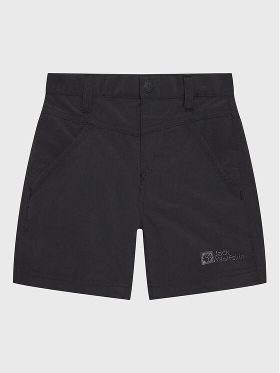 Jack Wolfskin Jack Wolfskin Pantalon scurți din material Sun 1605614 M Negru Regular Fit