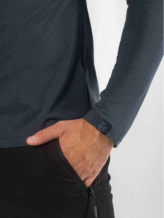 Viking Viking Longsleeve Escalante Granatowy Regular Fit