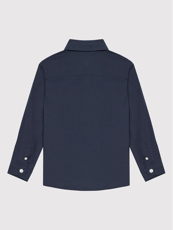 Tommy Hilfiger Tommy Hilfiger Hemd Solid Poplin KB0KB06965 M Dunkelblau Slim Fit
