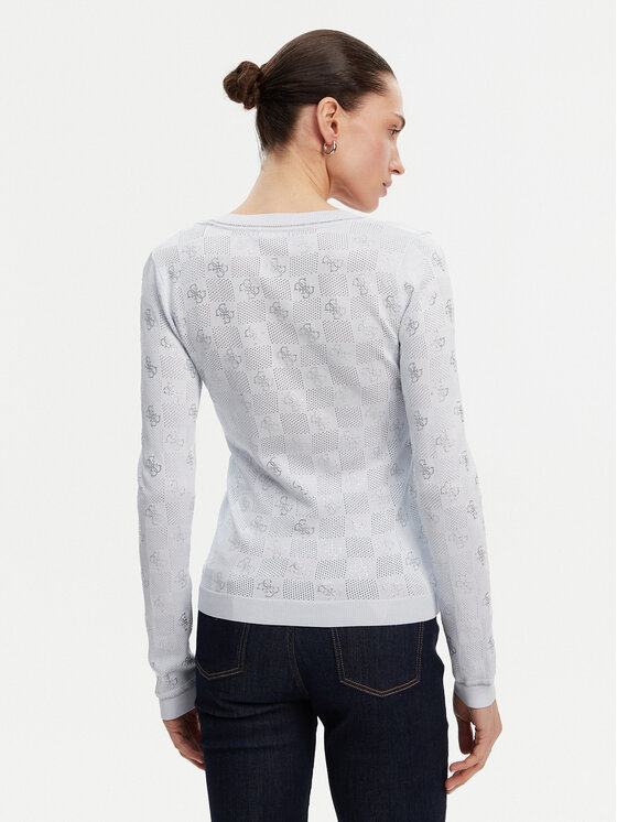 Guess Guess Sweter W5GR07 Z3D60 Niebieski Regular Fit