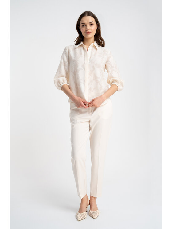 CLICK CLICK Πουκάμισο 10-6687 Μπεζ Loose Fit