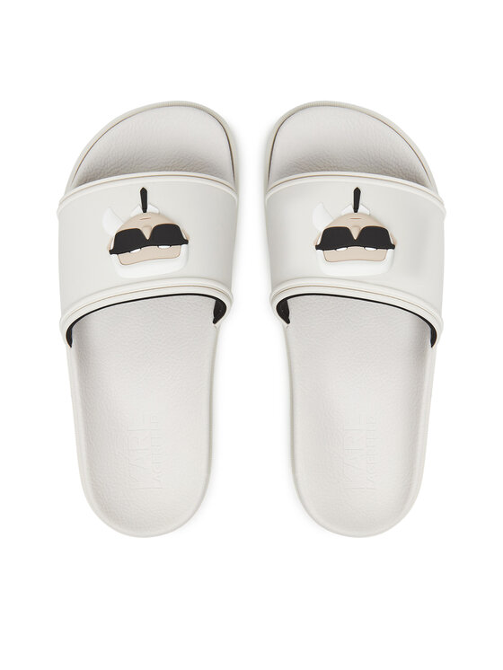 KARL LAGERFELD KARL LAGERFELD Şlapi KL80970N Alb