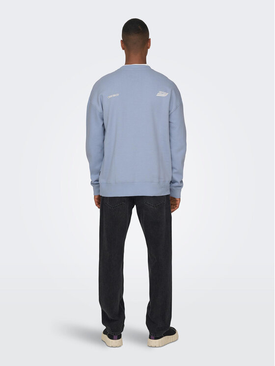 Only & Sons Only & Sons Felpa 22026376 Blu Regular Fit