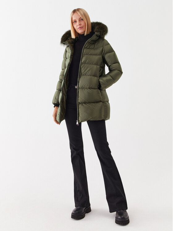 Hetregó Hetregó Daunenjacke Hanna 8M602F 22WD02 Grün Regular Fit