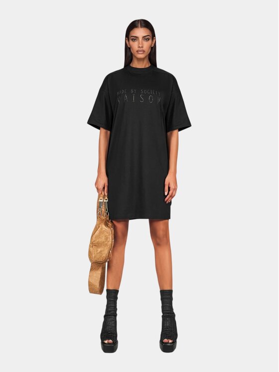 MADE BY SOCIETY MADE BY SOCIETY Sukienka koktajlowa KAZO - D27832 Czarny Basic Fit