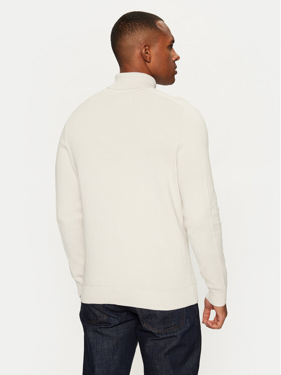 s.Oliver s.Oliver Rollkragenpullover 2152195 Écru Regular Fit