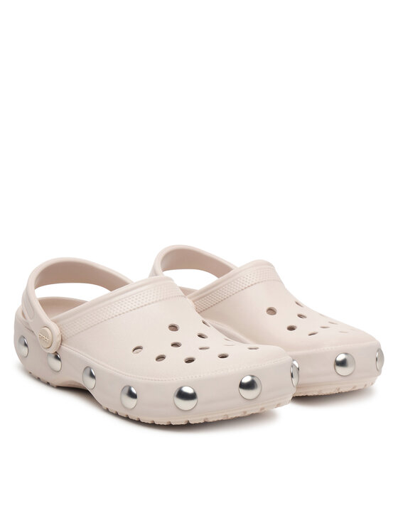 Crocs Crocs Nazouváky Classic Big Studded Clog 214236 Krémová