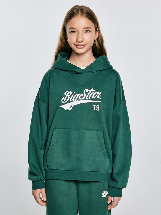 BIG STAR BIG STAR Bluza RUBILIA Zielony Basic Fit