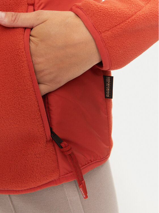 Napapijri Napapijri Felpa di pile Yupik NP0A4I55 Rosso Regular Fit