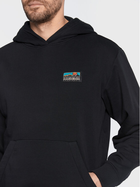 Napapijri Napapijri Majica dugih rukava B-Freestyle NP0A4GLX Crna Regular Fit