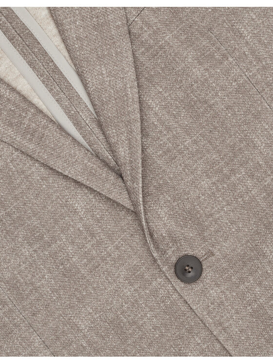 Borgio Borgio Marynarka genola_bz Beżowy Slim Fit