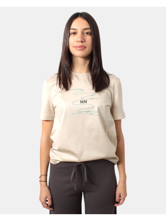 Max Mara Leisure Max Mara Leisure T-Shirt 9936319250698 Μπεζ Regular Fit
