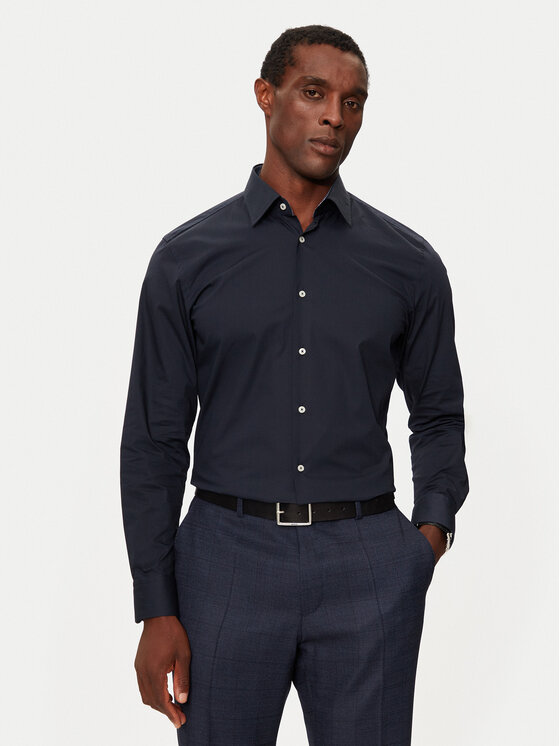 BOSS Boss Marškiniai H-Hank 50519859 Tamsiai mėlyna Slim Fit