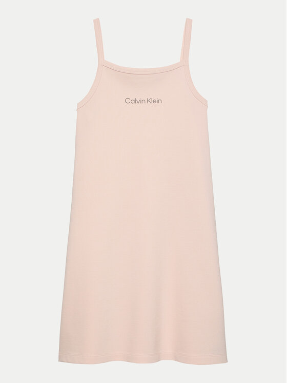 Calvin Klein Jeans Calvin Klein Jeans Letné šaty IG0IG02909 Ružová Slim Fit