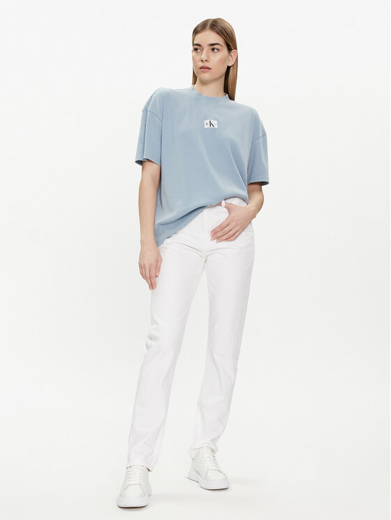 Calvin Klein Jeans Calvin Klein Jeans T-shirt J20J223278 Plava Boyfriend Fit