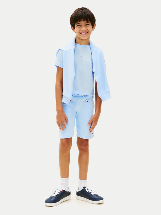 T-Shirt Tommy Hilfiger Essential Logo KB0KB09666 Ανοιχτό μπλε 14