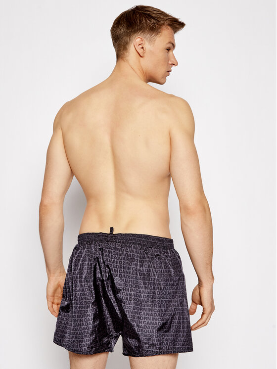 Dsquared2 Underwear Dsquared2 Underwear Plavecké šortky Boxer Midi Sivá Regular Fit