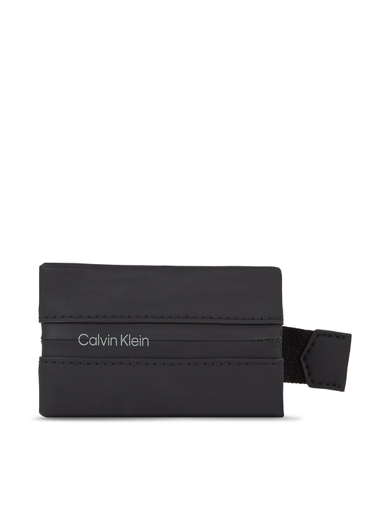 Calvin Klein Etui za kreditne kartice Rubberized Slide Ccholder K50K510923 Črna