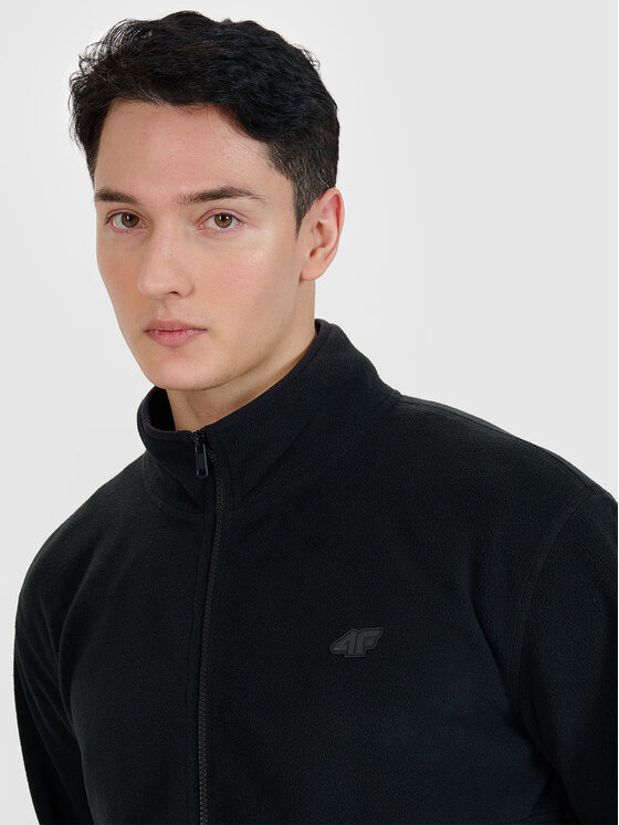 4F 4F Felpa di pile 4FWMM00TFLEM316-20S Nero Regular Fit