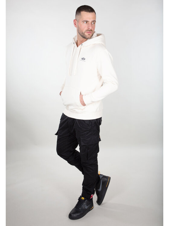 Alpha Industries Alpha Industries Bluza Basic Small Logo Hoodie Beżowy Regular Fit
