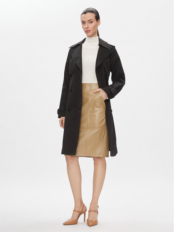 BOSS Boss Кожена пола Seleni 50505502 Бежов Slim Fit