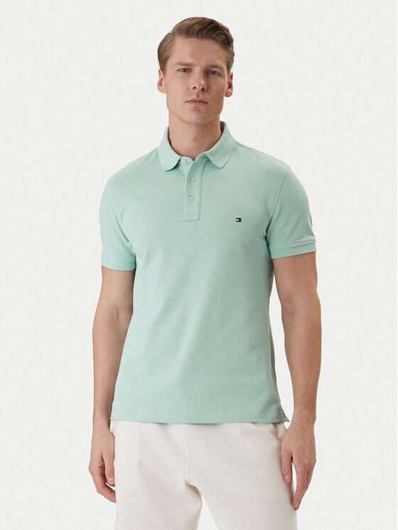 Tommy Hilfiger Tommy Hilfiger Polo 1985 MW0MW17771 Zielony Slim Fit