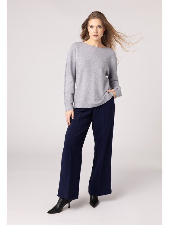 QUIOSQUE QUIOSQUE Sweter QUIOSQUE 6VL004201 Szary Regular Fit