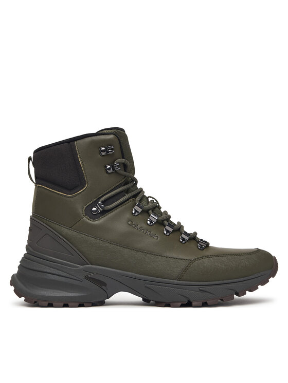 Calvin Klein Calvin Klein Зимни обувки Hike Runner Mid Laceup Lth HM0HM02323 Зелен