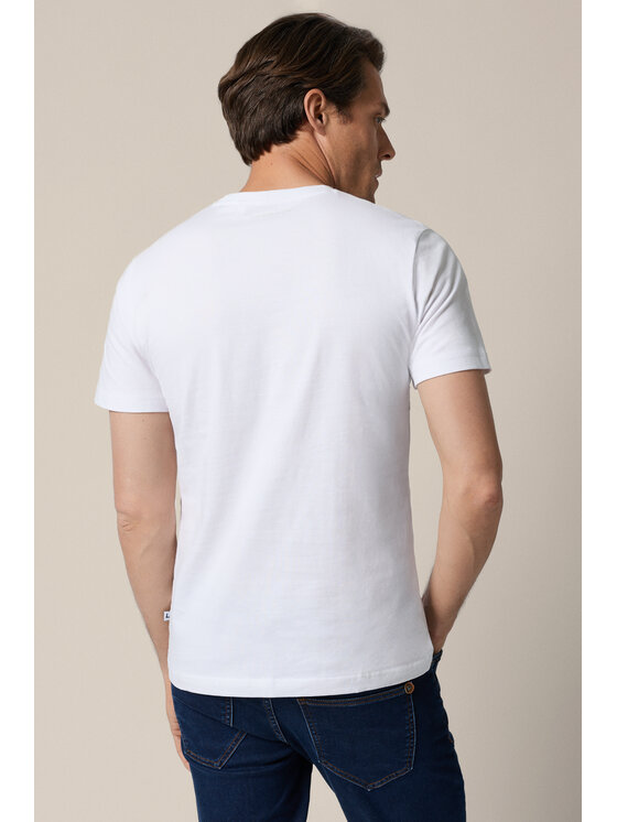 Lancerto Lancerto T-Shirt Blaine TS073126000010 Biały Regular Fit