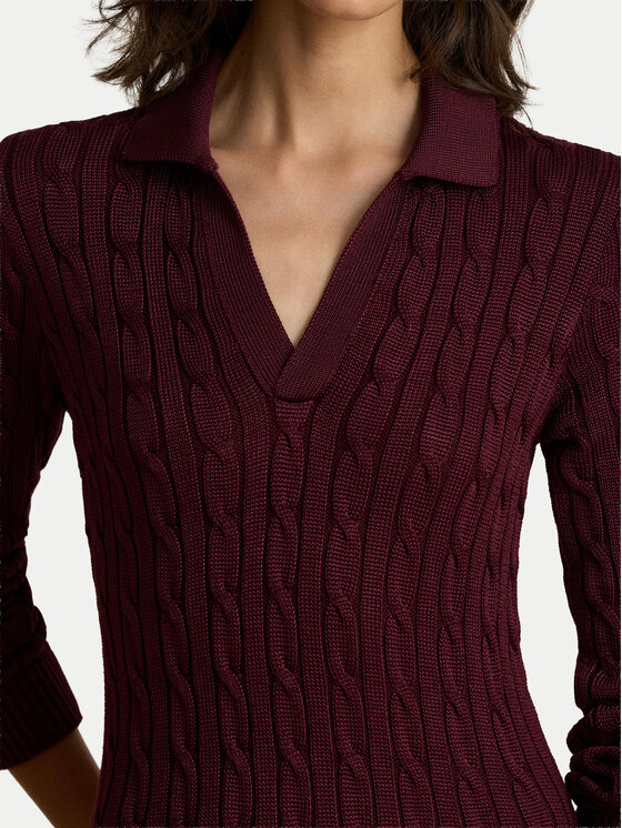 LAUREN RALPH LAUREN LAUREN RALPH LAUREN Kootud kleit 200B34422003 Bordoopunane Slim Fit