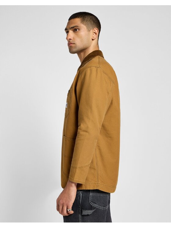 Lee Lee Kurtka koszulowa Loose Loco Jacket Brązowy Loose Fit