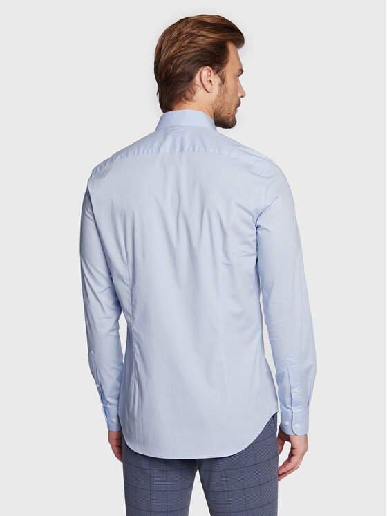 Tommy Hilfiger Tommy Hilfiger Marškiniai MW0MW25040 Žydra Slim Fit