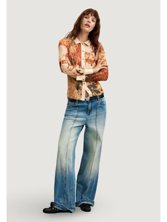 Desigual Desigual Camicia TS_ATENAS Beige Casual Fit