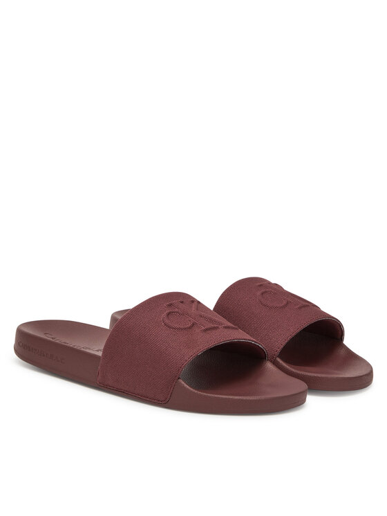 Calvin Klein Jeans Calvin Klein Jeans Natikači Slide Hf Mono Cv YM0YM01282 Rjava