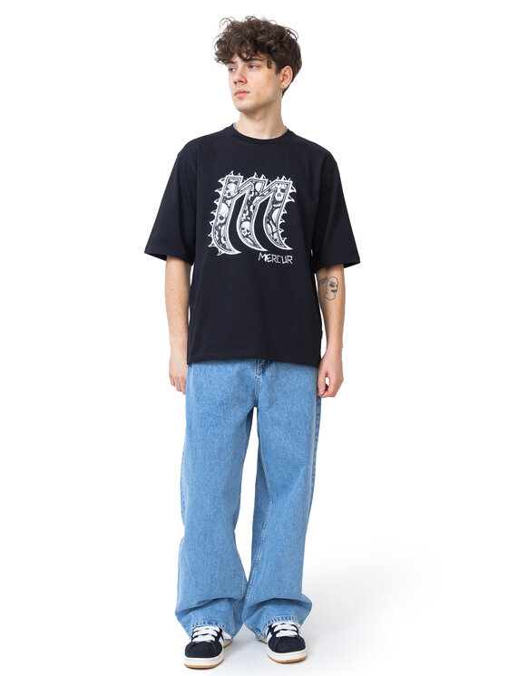 Mercur Mercur T-Shirt Spike Czarny Comfortable Fit