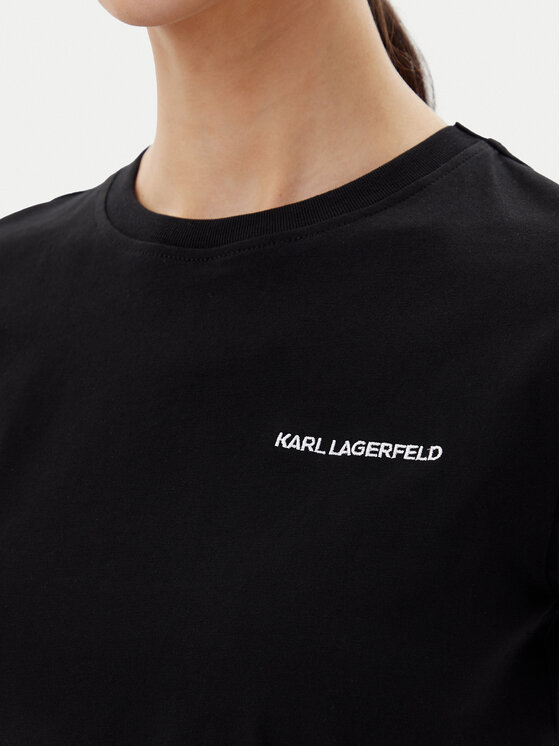 KARL LAGERFELD KARL LAGERFELD T-Shirt A2W17097 Czarny Regular Fit