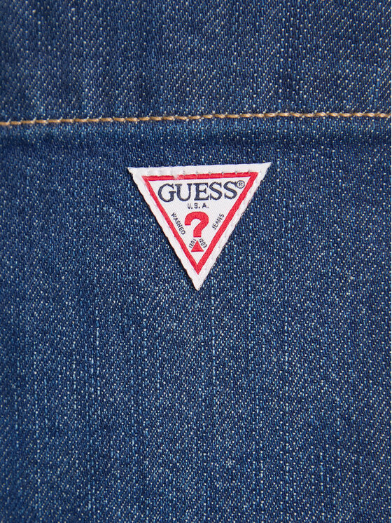 Guess Jeans Guess Jeans Ολόσωμη φόρμα W5BD97 D0026 Σκούρο μπλε Wide Leg