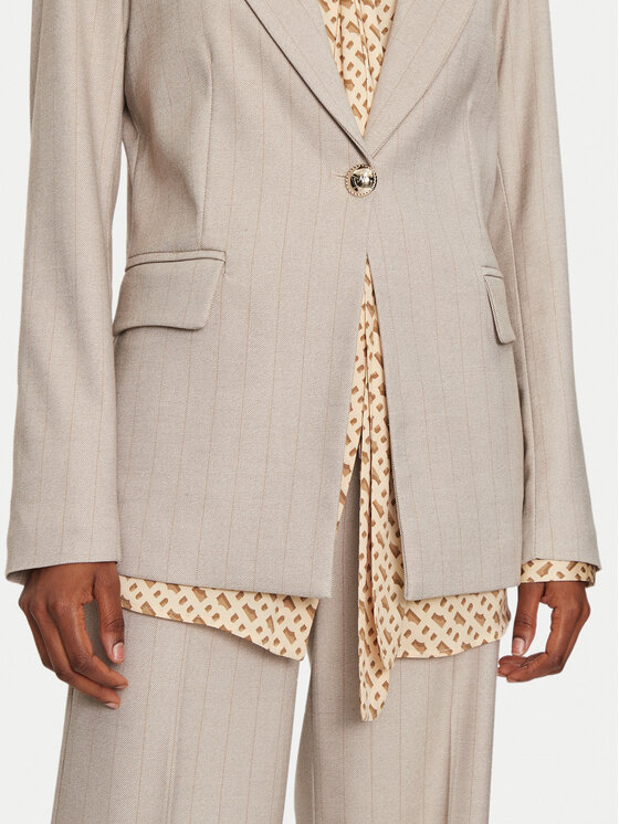 Maryley Maryley Sacou 24IB187/M01 Bej Regular Fit