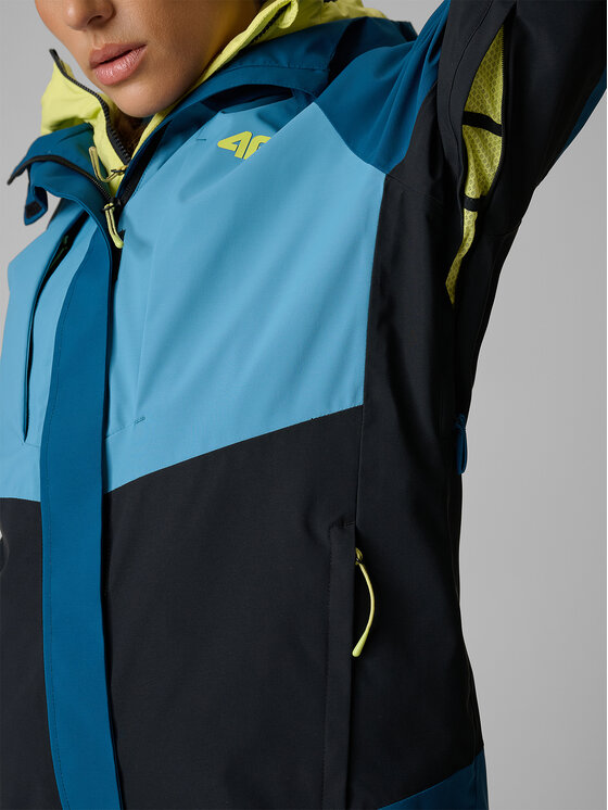 4F 4F Kurtka wielofunkcyjna TREKKING Turkusowy Regular Fit
