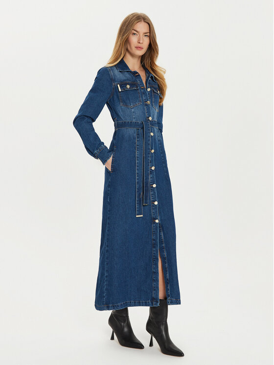 Babylon Babylon Jeans haljina EBJ008 Plava Regular Fit