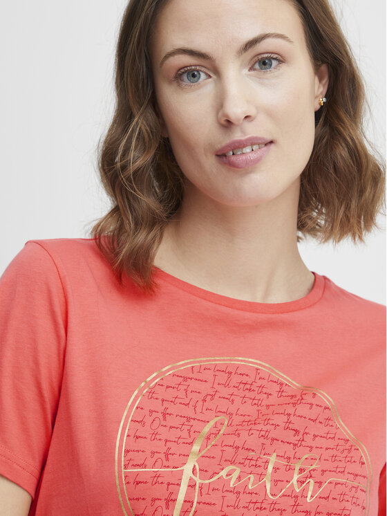 T-shirt 20611797 Corallo Regular Fit