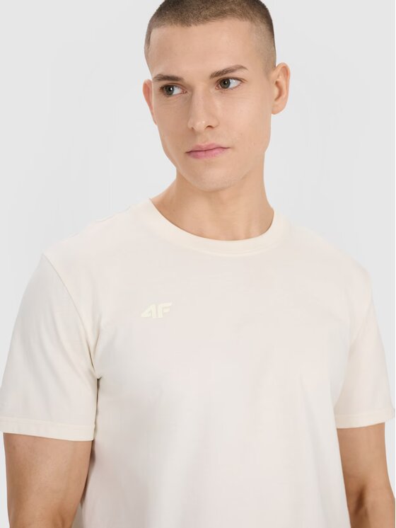 4F 4F T-shirt 4FRSS25TTSHM2687-11S Bianco Regular Fit